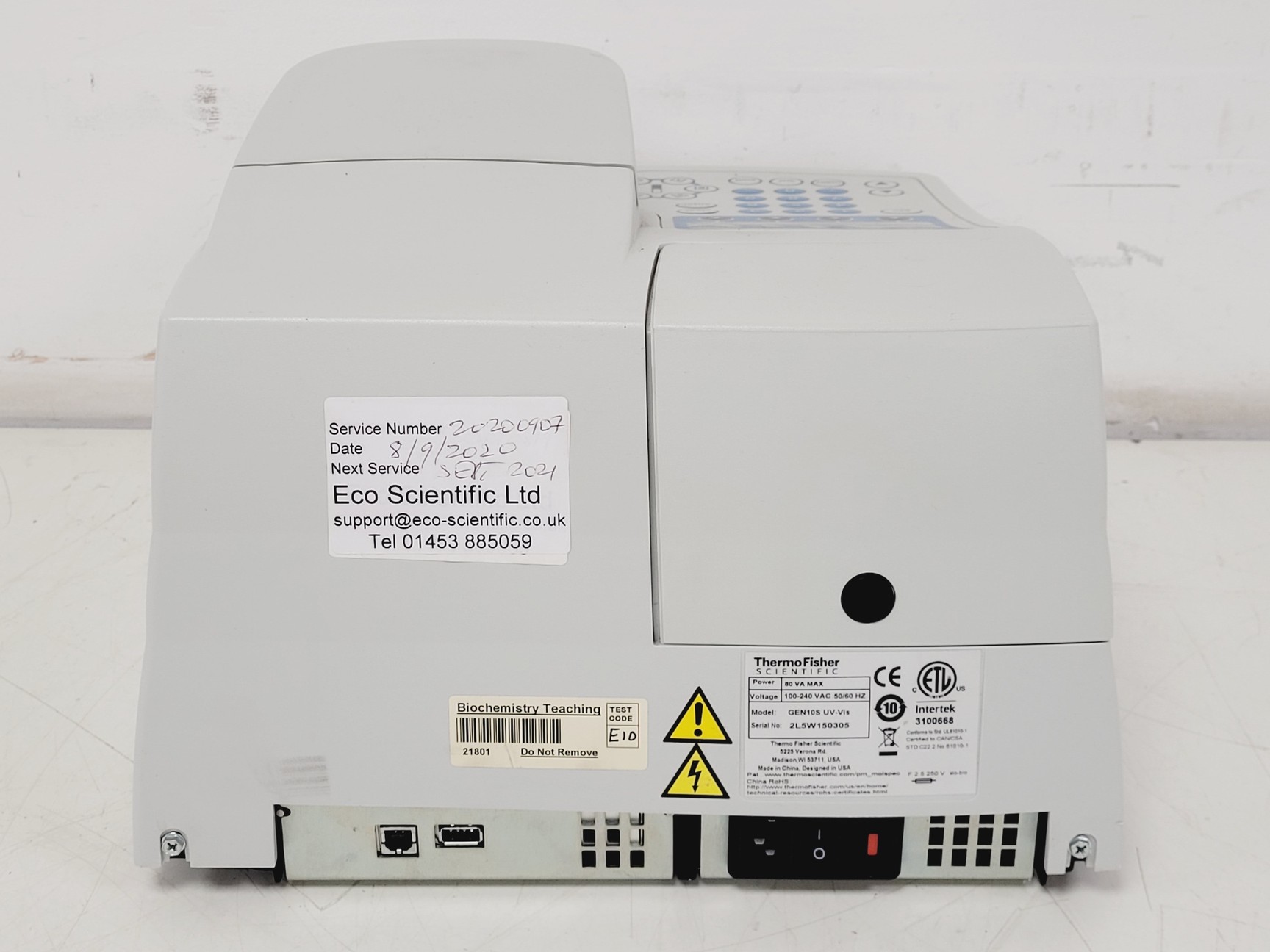 Image of Thermo Scientific GeneSys G10S UV-VIS Spectrophotometer Lab