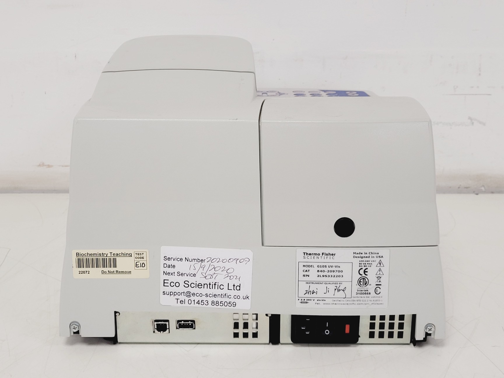 Image of Thermo Scientific GeneSys G10S UV-VIS Spectrophotometer Lab