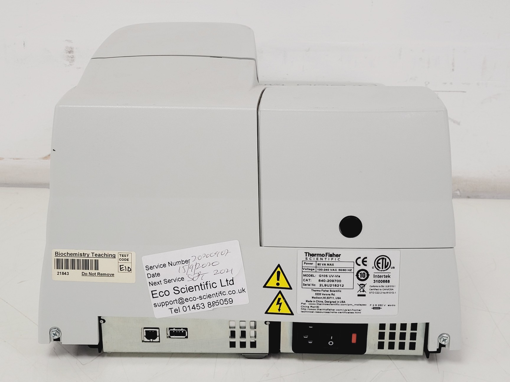 Image of Thermo Scientific GeneSys G10S UV-VIS Spectrophotometer Lab