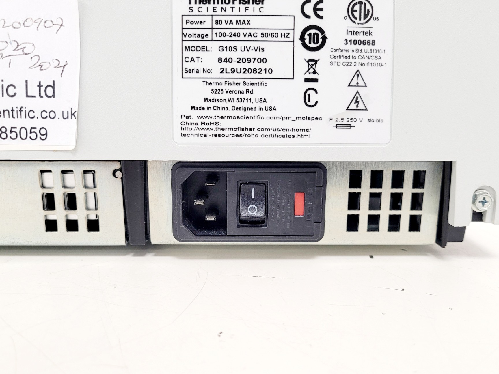 Image of Thermo Scientific GeneSys G10S UV-VIS Spectrophotometer Lab