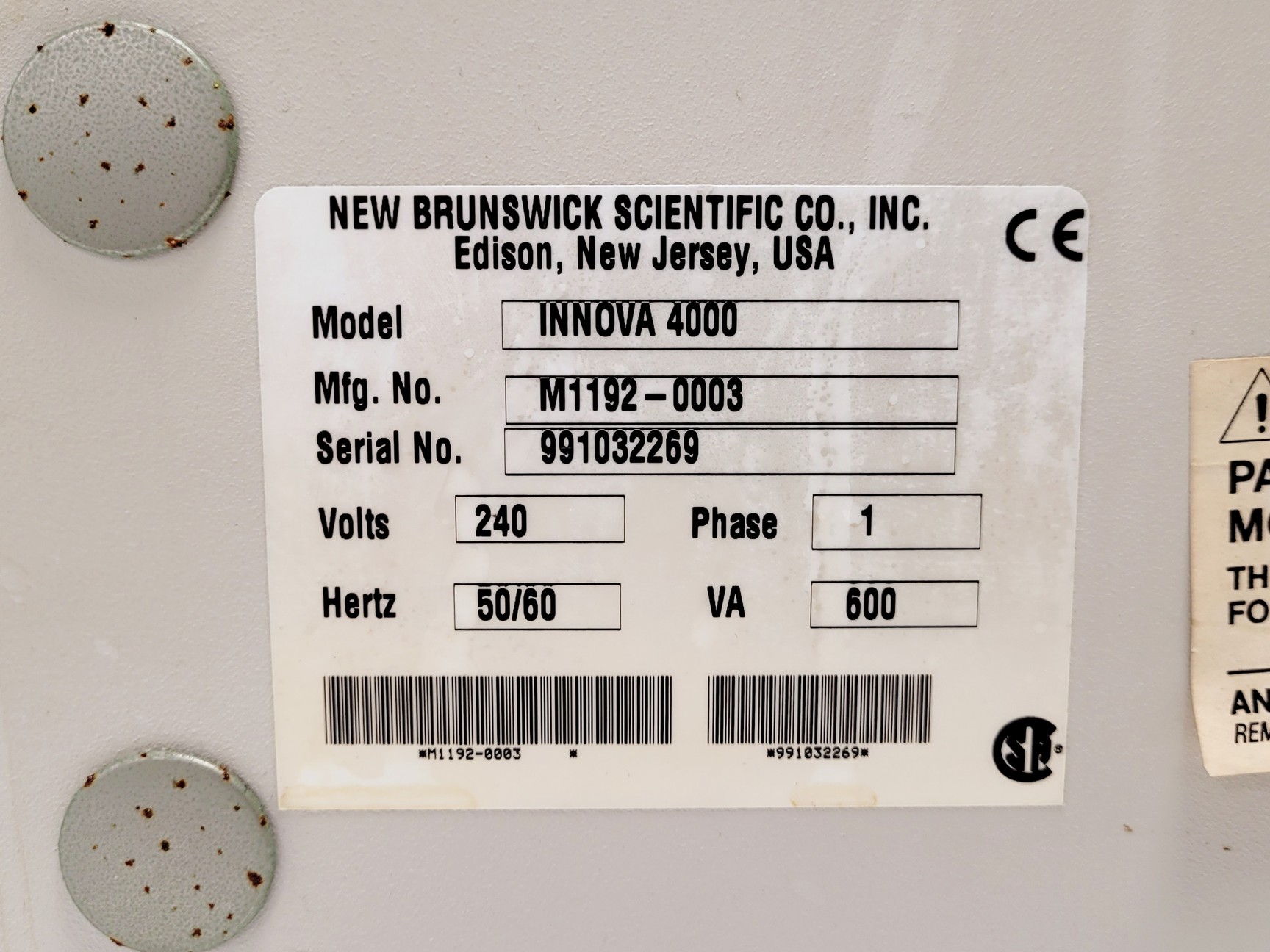 Image of New Brunswick Scientific Innova 4000 Shaking Incubator Lab