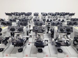 Thumbnail image of Job lot of 43 x Leitz SM-LUX 020-441.003 Compound Microscopes