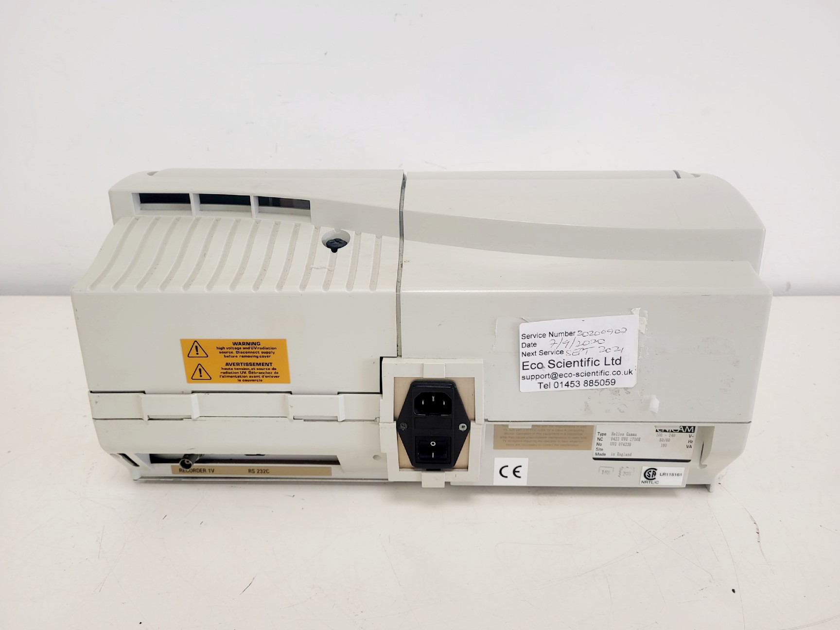 Image of Unicam Helios Gamma UV-VIS Spectrophotometer Lab