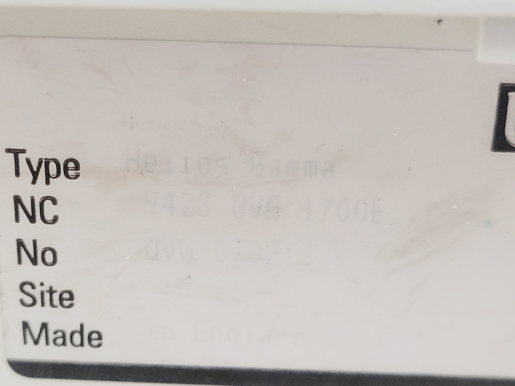 Image of Unicam Helios Gamma UV-VIS Spectrophotometer