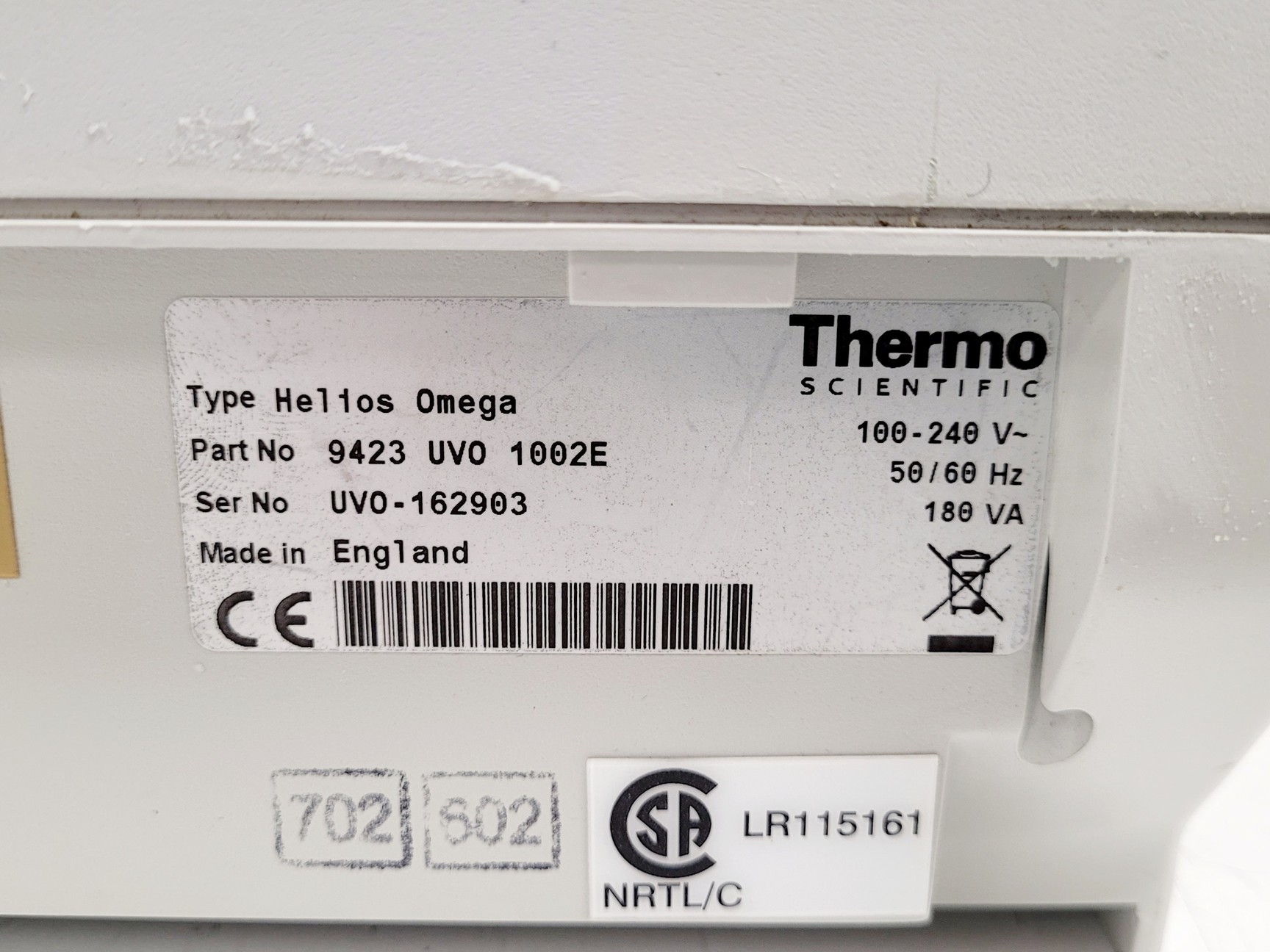 Image of Thermo Scientific Helios Omega UV-VIS Spectrophotometer Lab