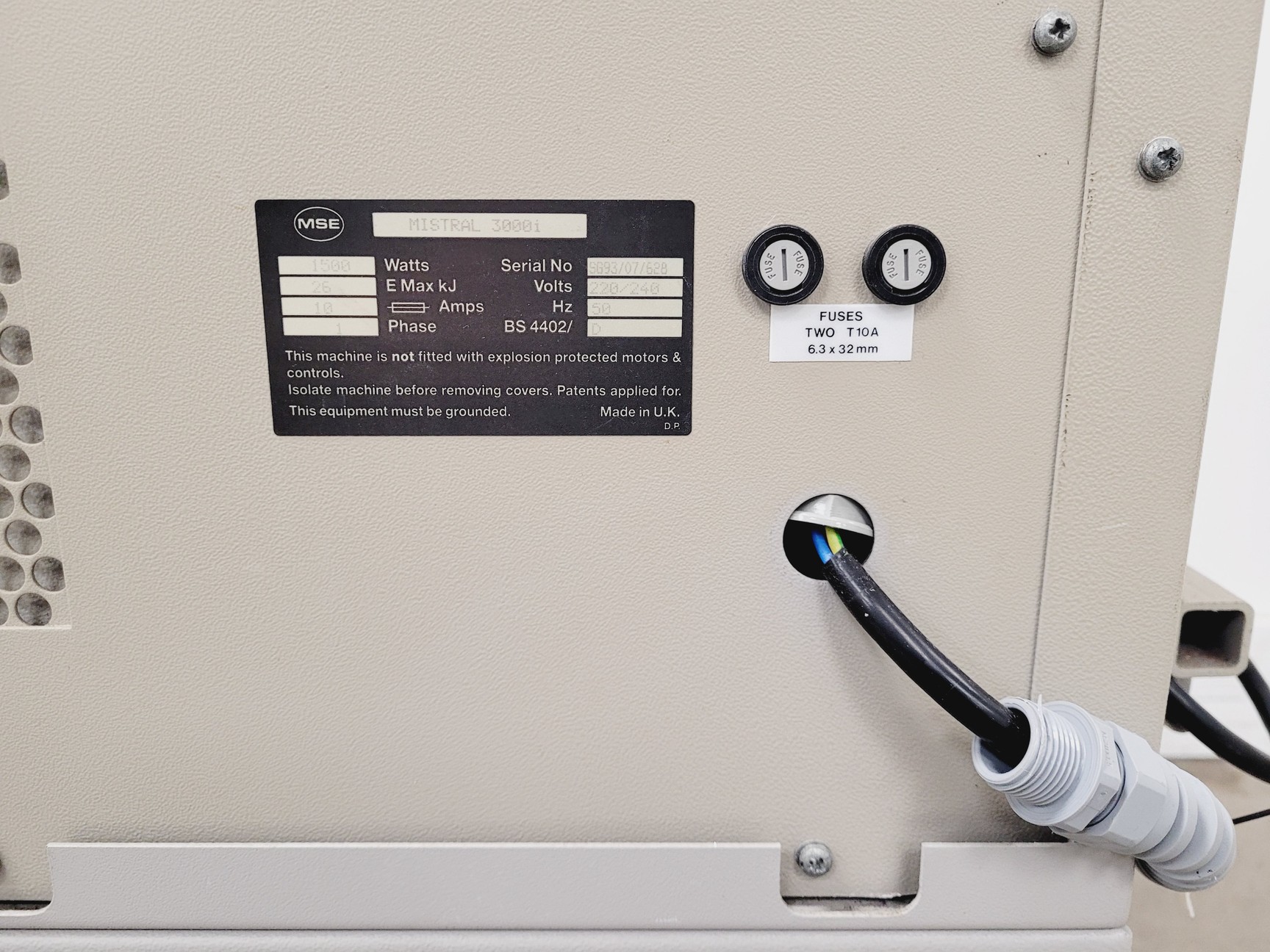 Image of MSE Mistral 3000i Centrifuge