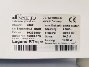 Thumbnail image of Kendro Laboratory Products D-37520 Benchtop Centrifuge