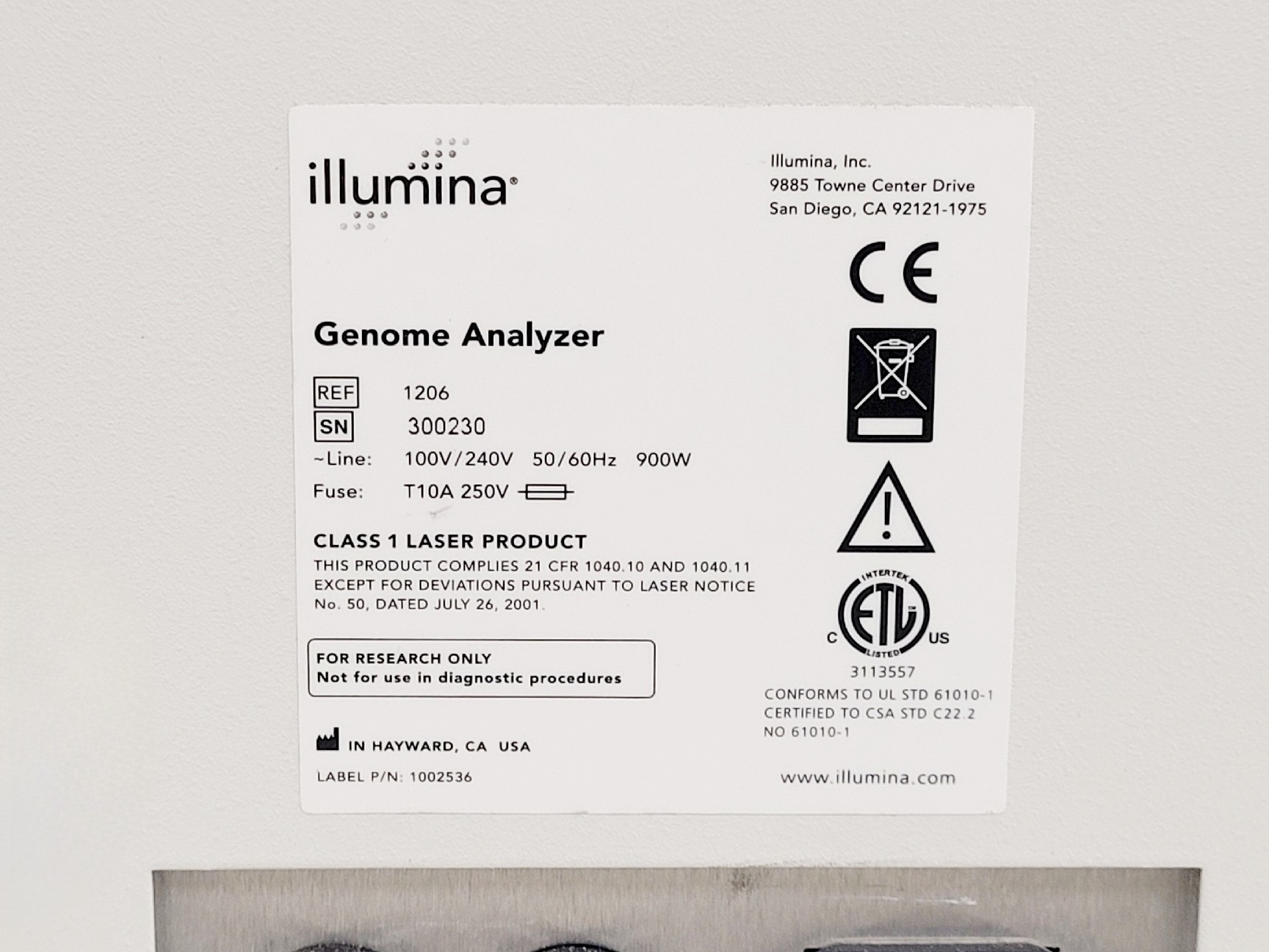 Image of Illumina Genome Analyser IIx System with PEM IIX and Cluster Station