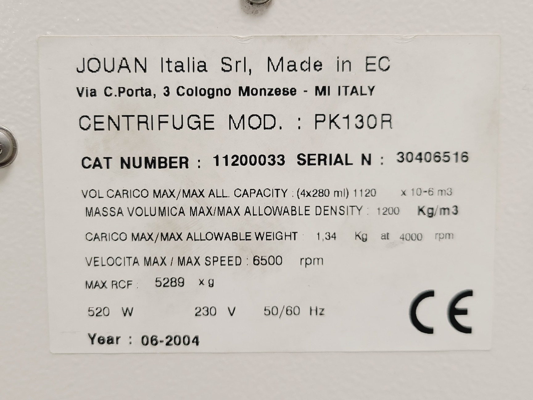 Image of ALC PK130-R Benchtop Centrifuge