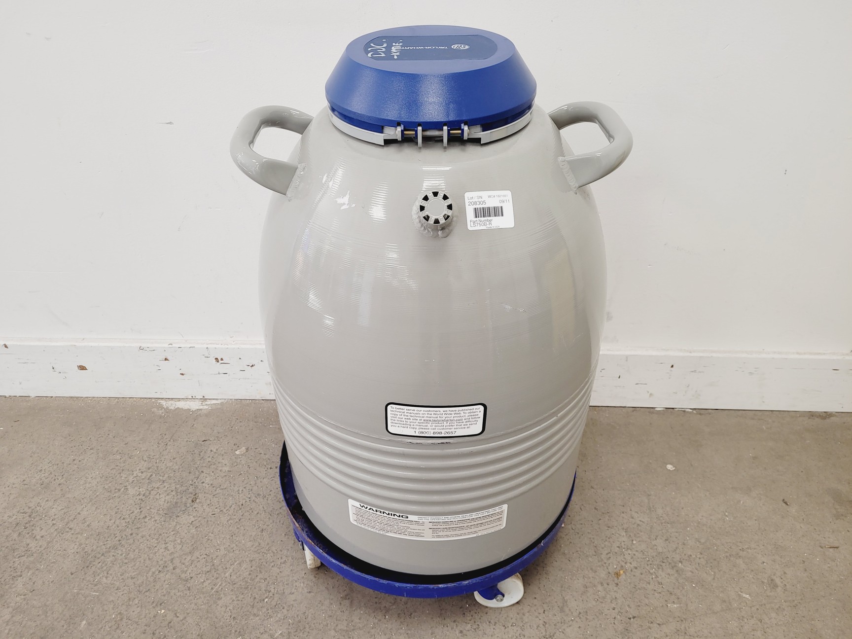 Image of Taylor Wharton LS750 Liquid Nitrogen Dewar Lab