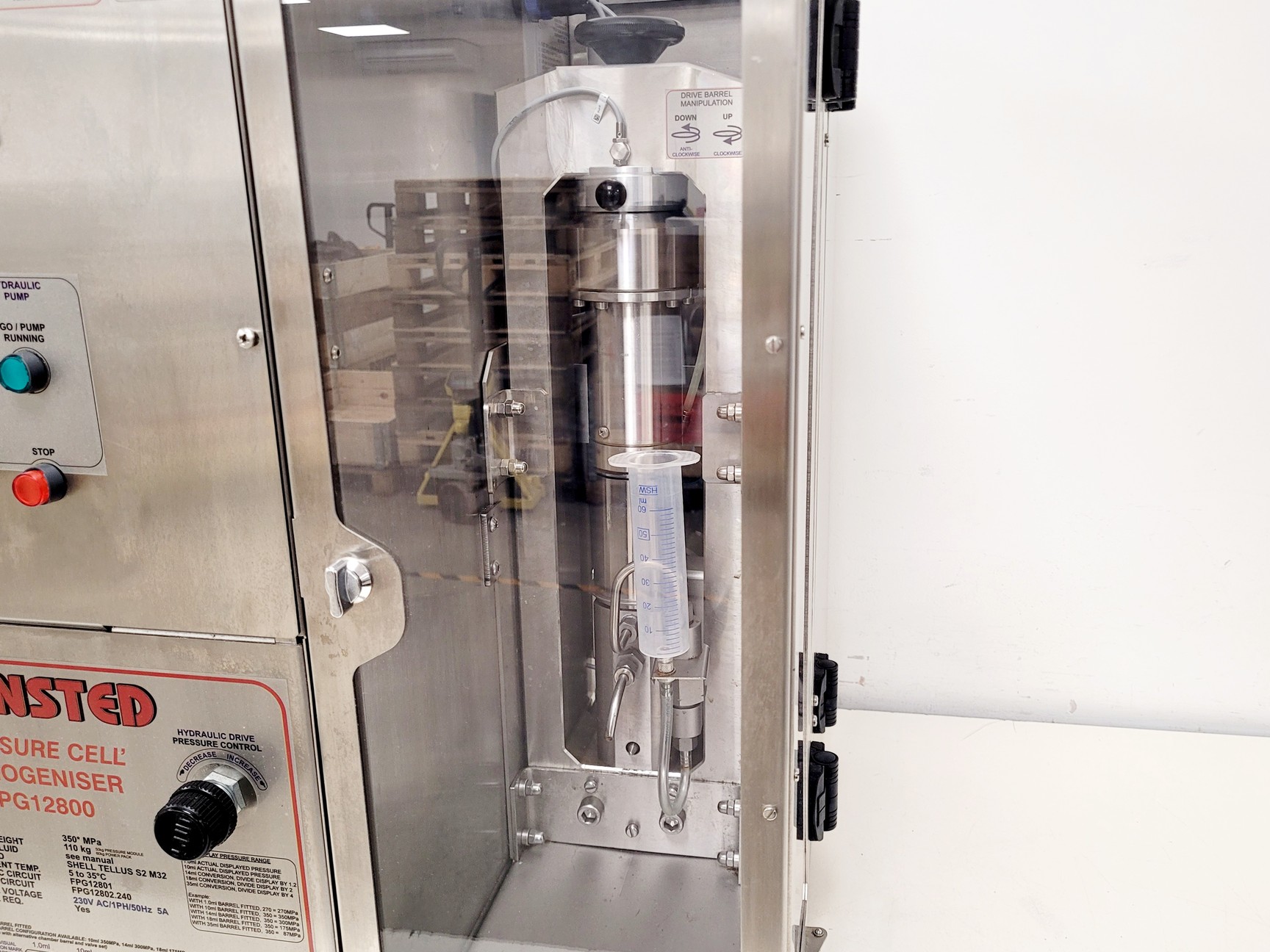 Image of Stansted Fluid Power FPG12800 Pressure Cell Homogeniser 10ml Lab