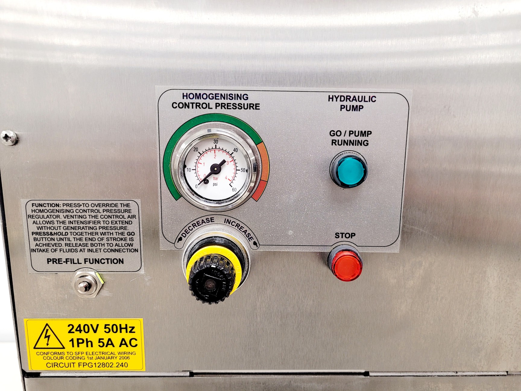 Image of Stansted Fluid Power FPG12800 Pressure Cell Homogeniser 10ml Lab