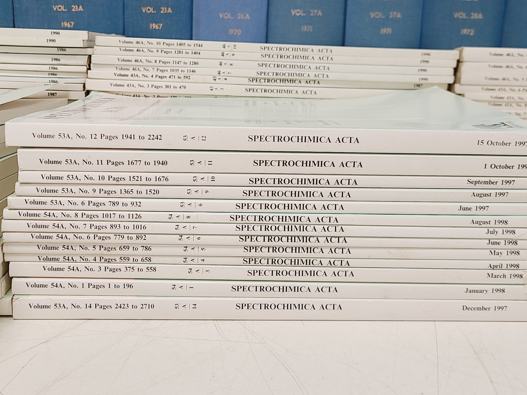 Image of Job Lot of Spectrochimica Acta Books & Manuals 