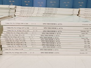 Thumbnail image of Job Lot of Spectrochimica Acta Books & Manuals 