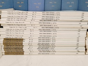 Thumbnail image of Job Lot of Spectrochimica Acta Books & Manuals 