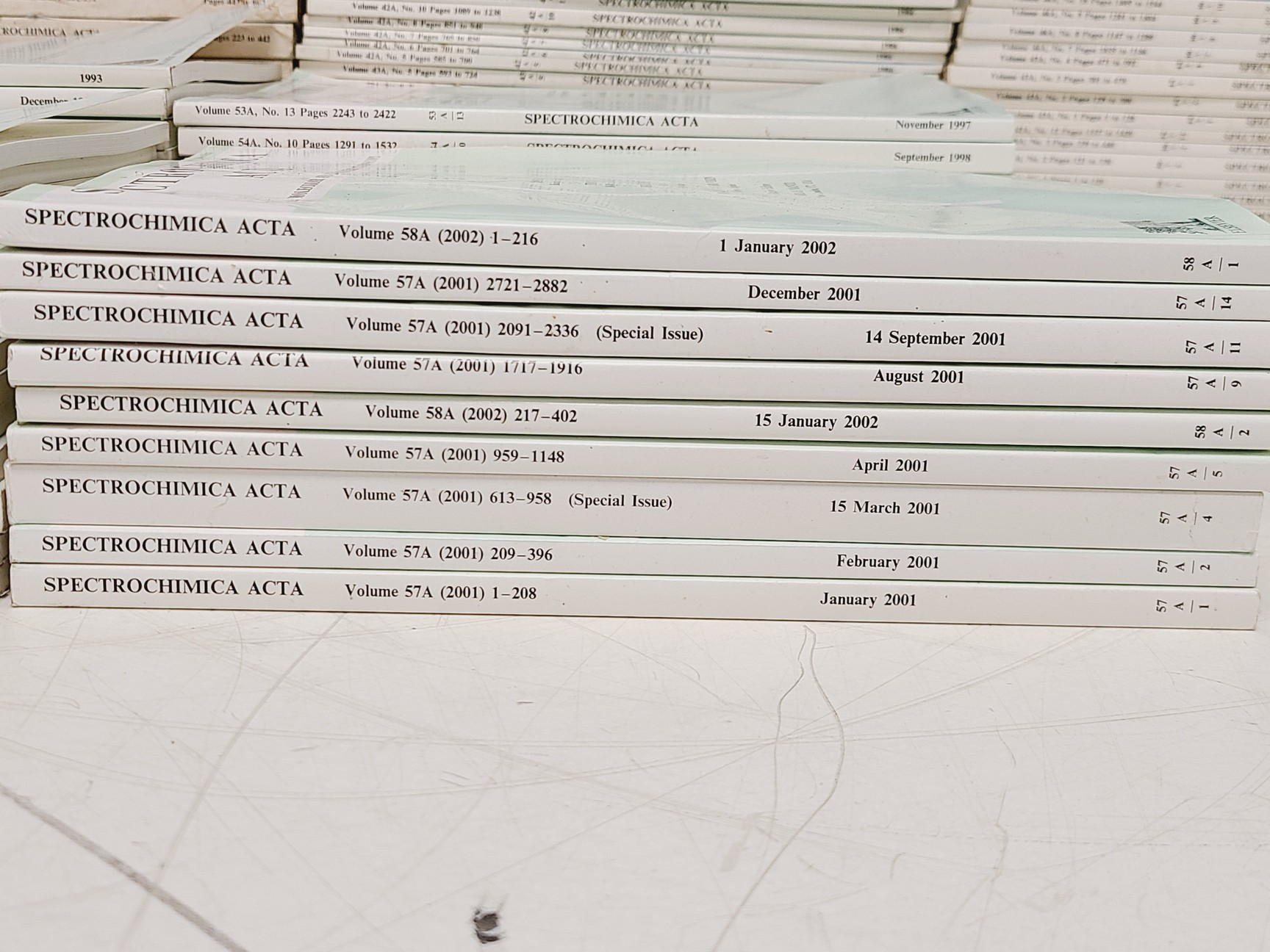 Image of Job Lot of Spectrochimica Acta Books & Manuals 