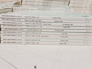 Thumbnail image of Job Lot of Spectrochimica Acta Books & Manuals 