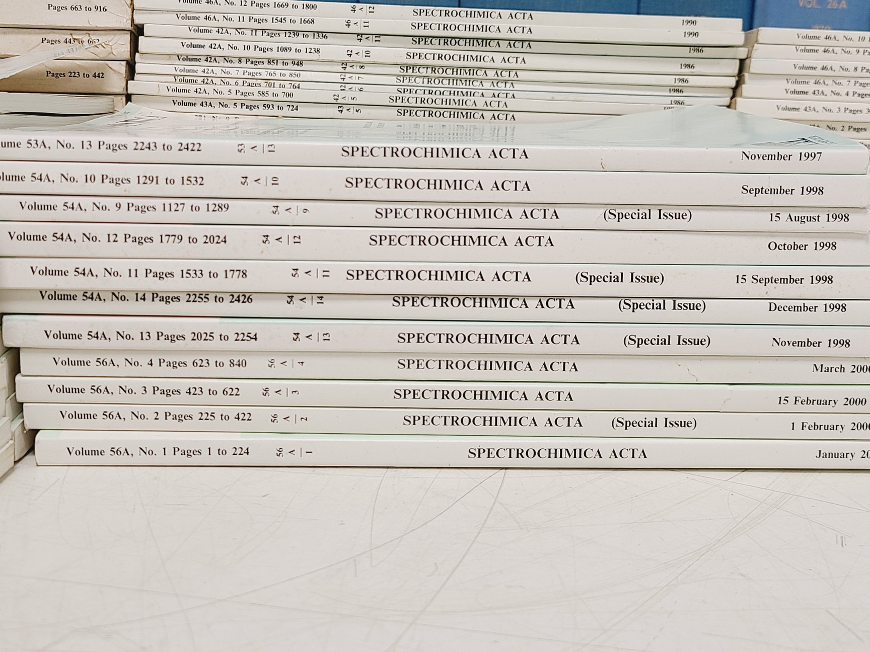Image of Job Lot of Spectrochimica Acta Books & Manuals 
