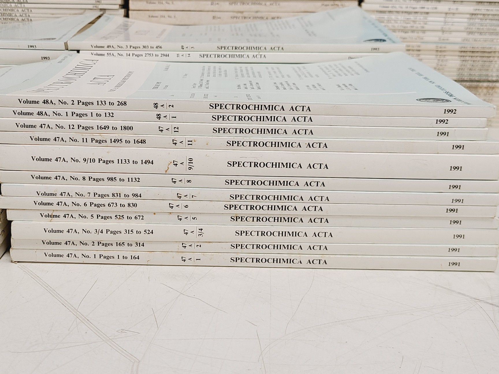 Image of Job Lot of Spectrochimica Acta Books & Manuals 