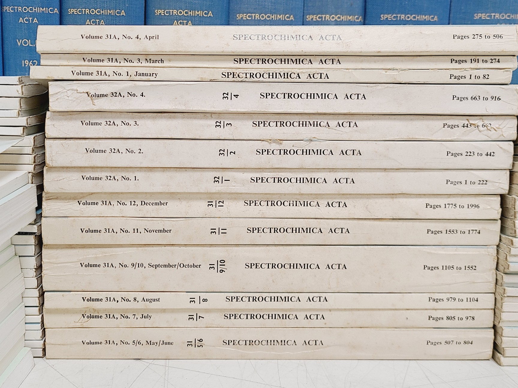 Image of Job Lot of Spectrochimica Acta Books & Manuals 