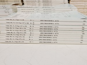 Thumbnail image of Job Lot of Spectrochimica Acta Books & Manuals 
