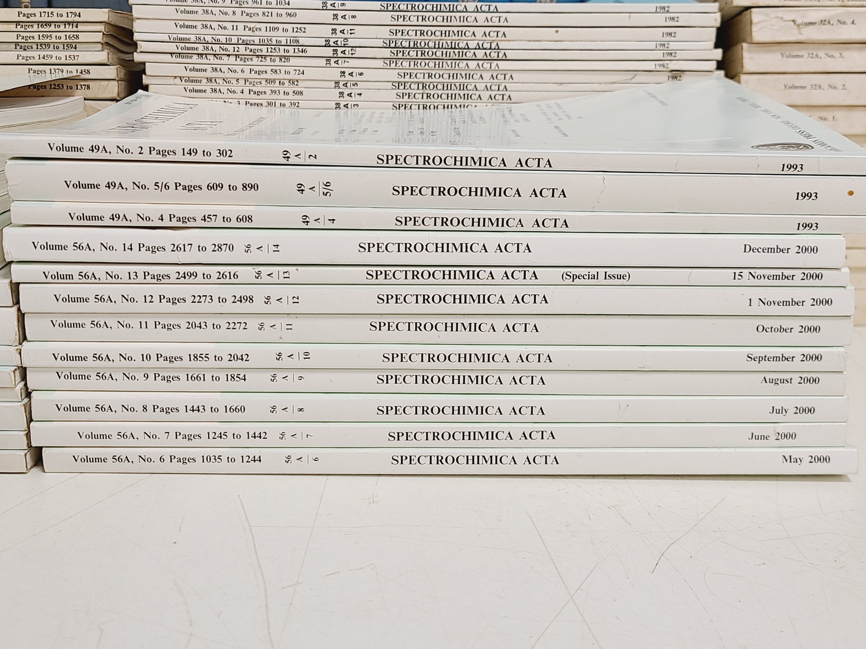 Image of Job Lot of Spectrochimica Acta Books & Manuals 