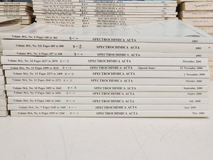 Thumbnail image of Job Lot of Spectrochimica Acta Books & Manuals 