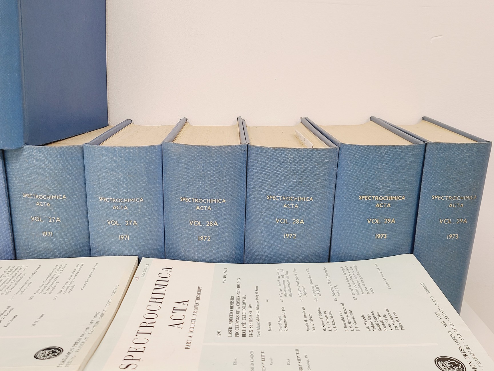 Image of Job Lot of Spectrochimica Acta Books & Manuals 
