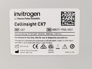 Thumbnail image of Thermo Scientific Invitrogen CellInsight CX7 HCS High Content Analysis System 