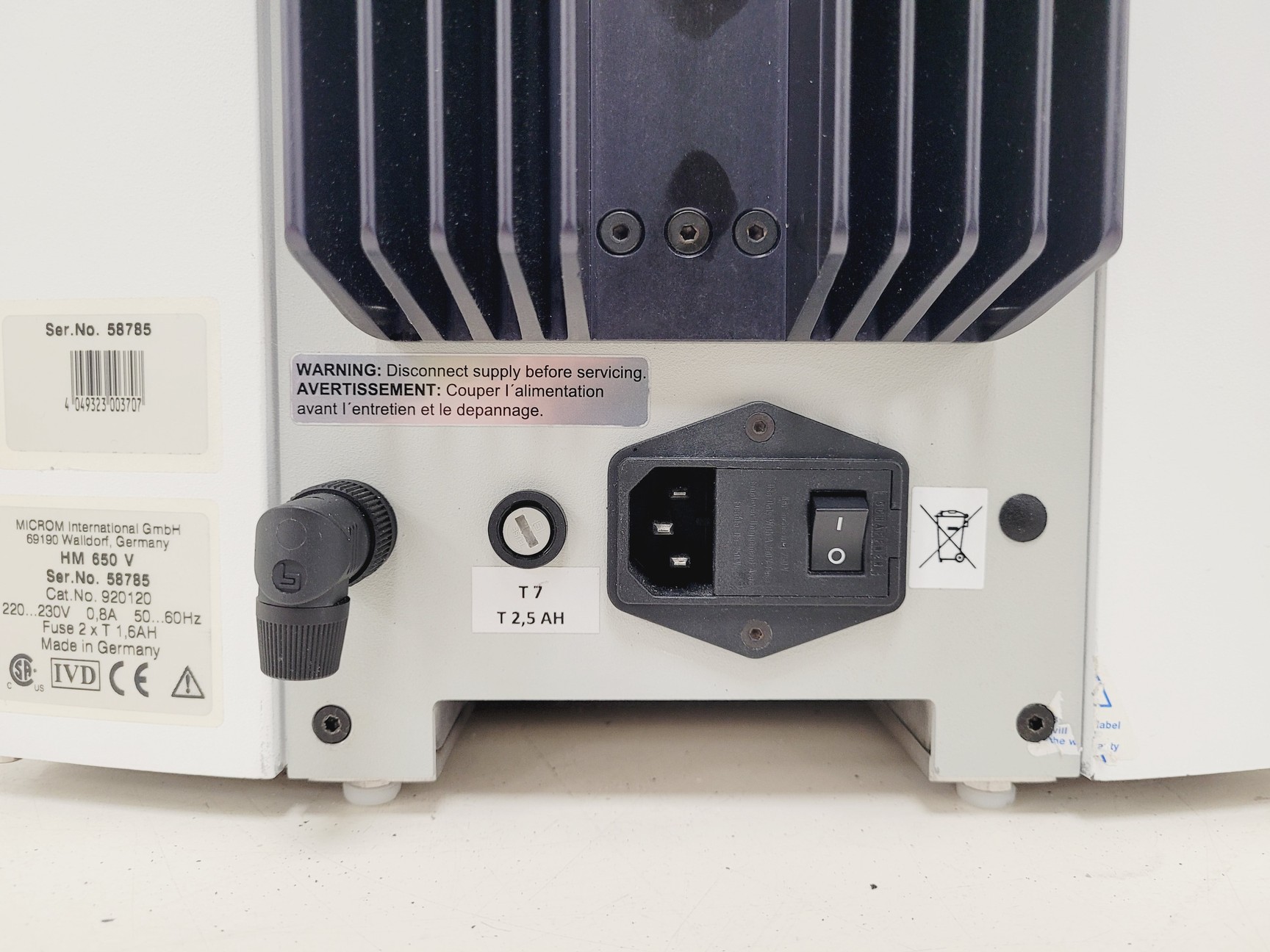 Image of Thermo Scientific HM 650V Microm Microtome Spares/Repair Lab