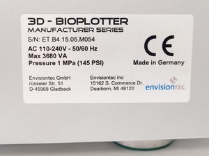 Thumbnail image of EnvisionTEC 3D Bioplotter Manufacturer Series & Huber Minichiller-H1 plus