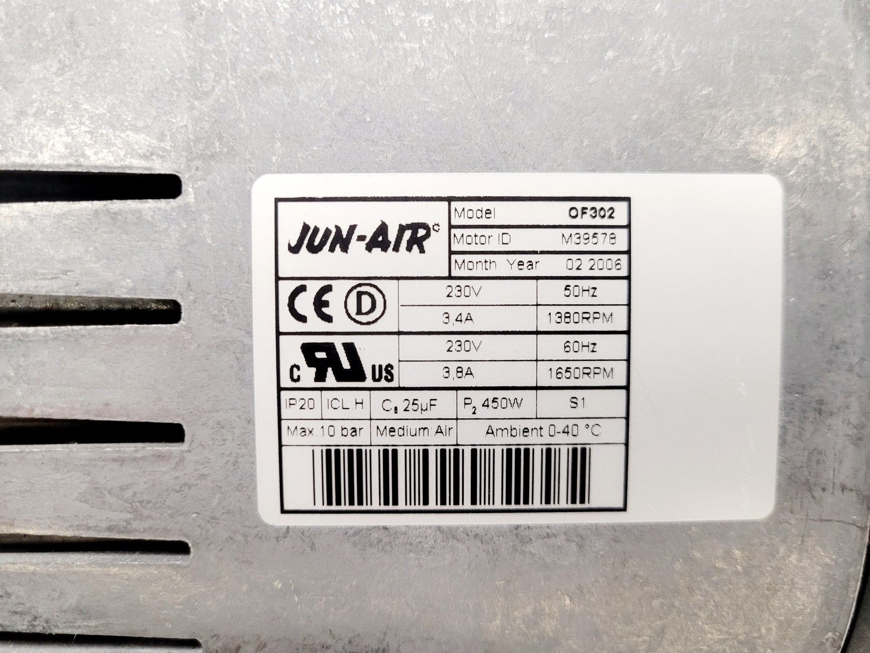 Image of Jun Air OF302-15B Air Compressor 15L