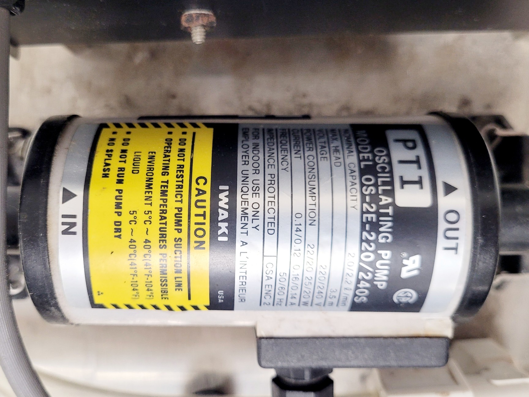Image of Beckman GeneLine II Cooler w/ OES-2E-220/240 Oscillating Pump