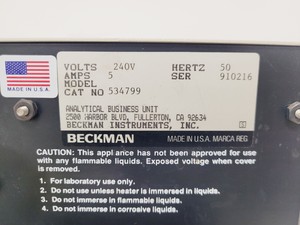 Thumbnail image of Beckman GeneLine II Cooler w/ OES-2E-220/240 Oscillating Pump