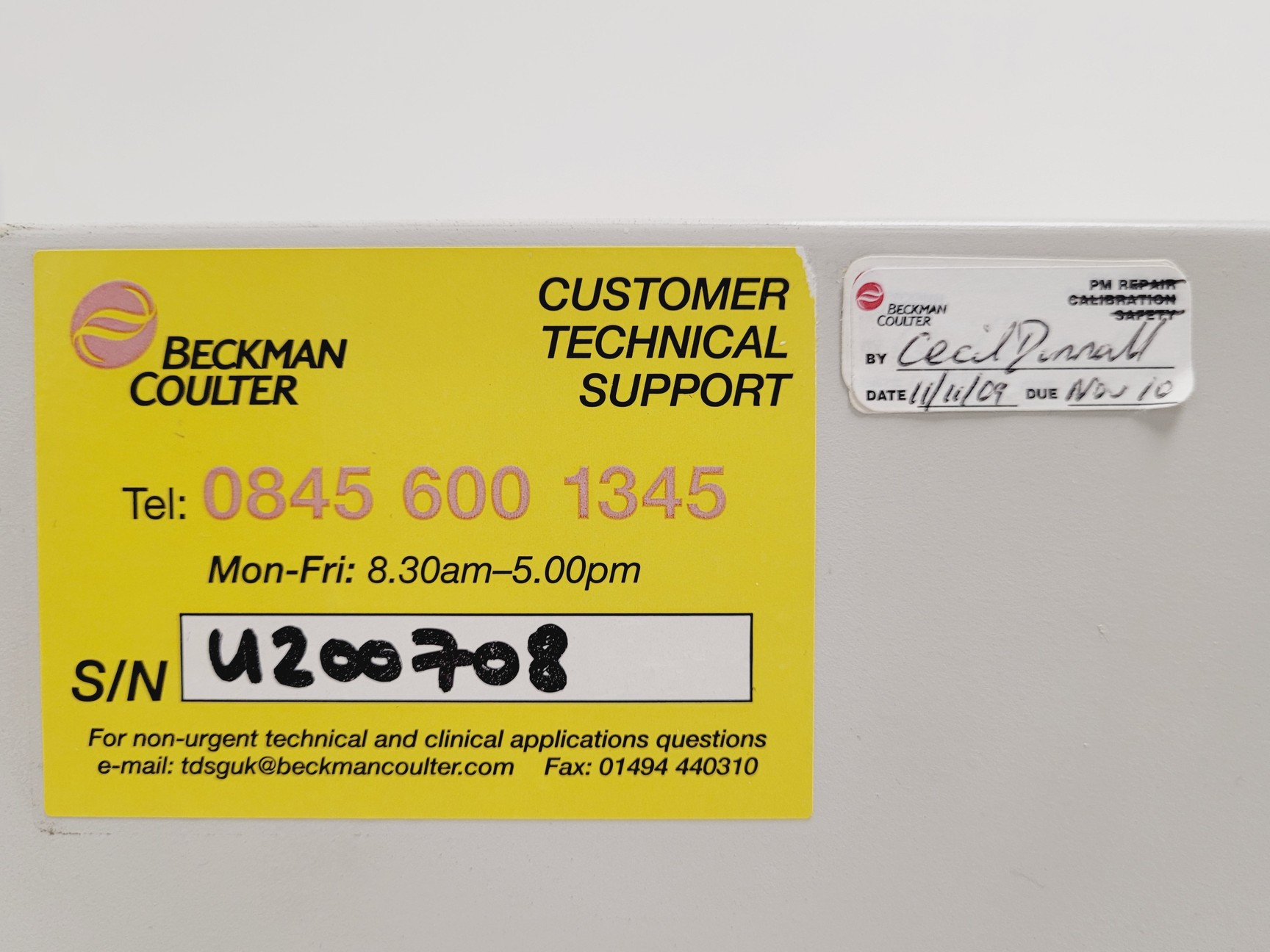 Image of Beckman DU 520 Central Purpose UV/Vis Spectrophotometer Lab
