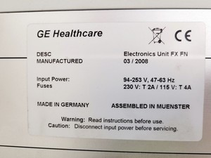 Thumbnail image of GE Healthcare Electrontics Unit FX FN Lab