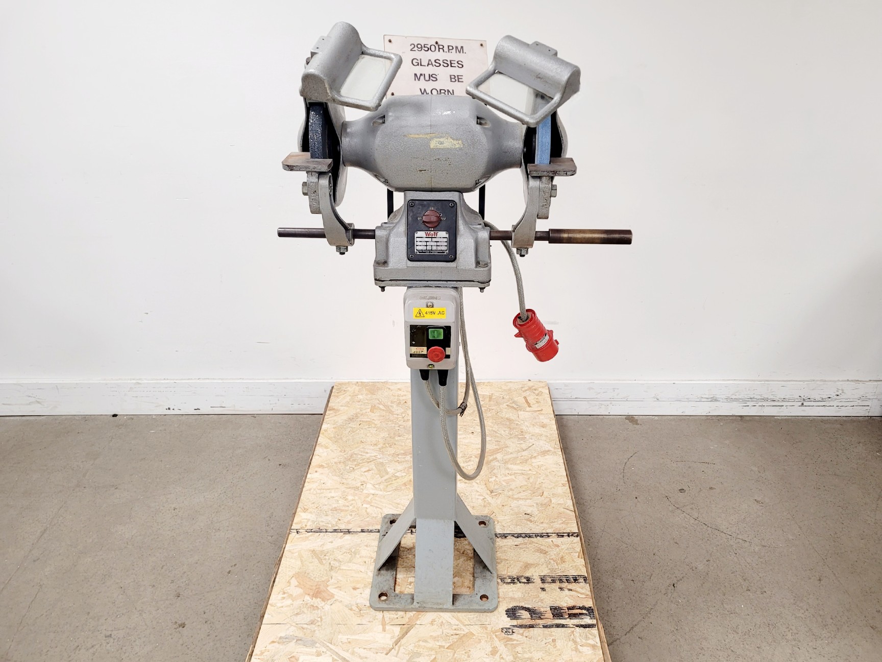 Image of Wolf Model TG8HG 8'' Double Ended Pedestal Grinder
