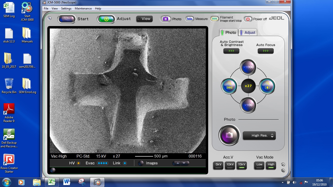 Image of Jeol NeoScope JCM-5000 Benchtop SEM Scanning Electron Microscope Lab