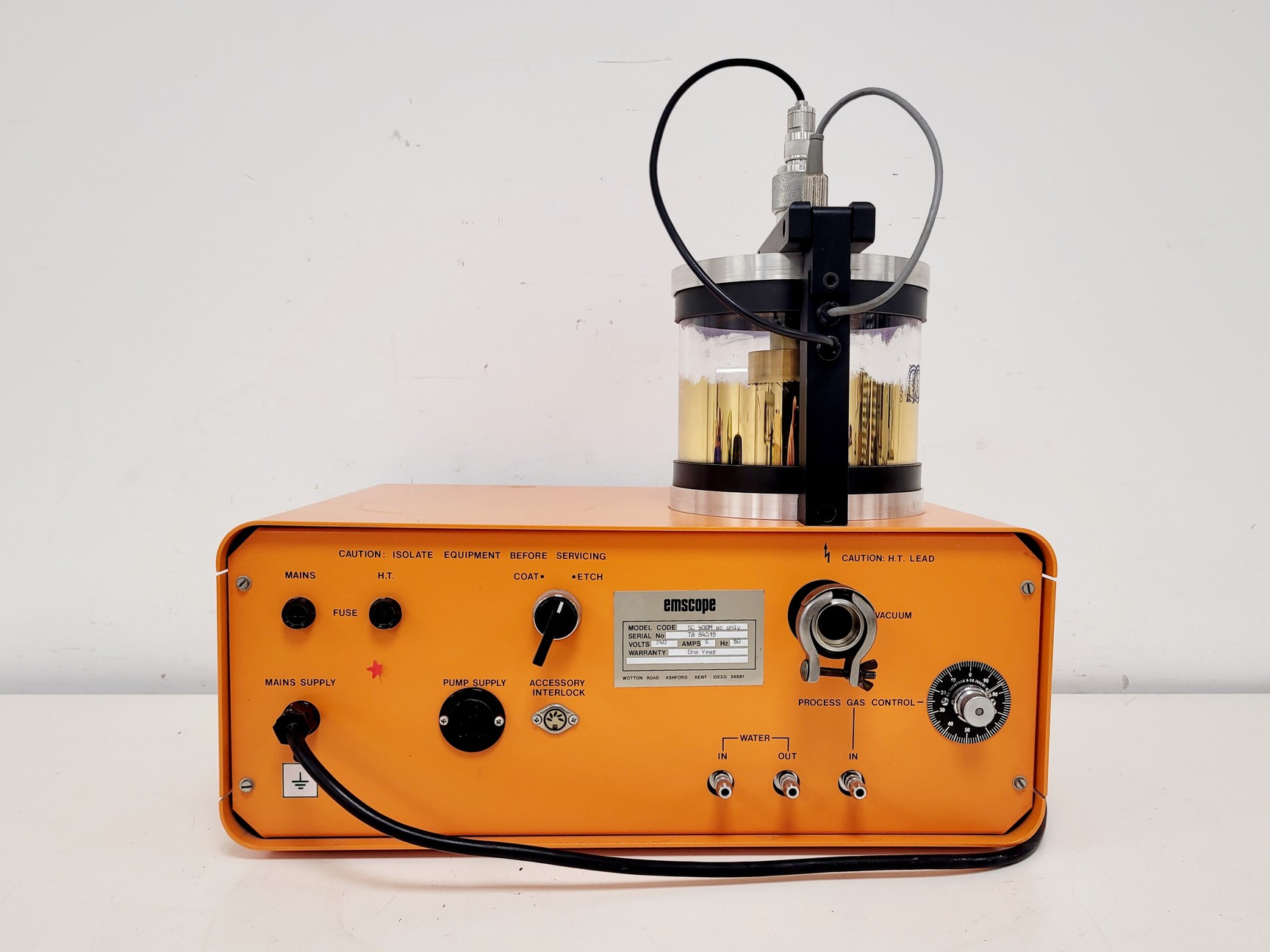 Image of Emscope Sputter Coater SC500 System w/ Emscope 20004A Pump Lab