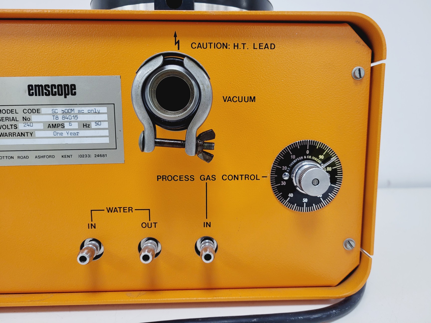 Image of Emscope Sputter Coater SC500 System w/ Emscope 20004A Pump Lab