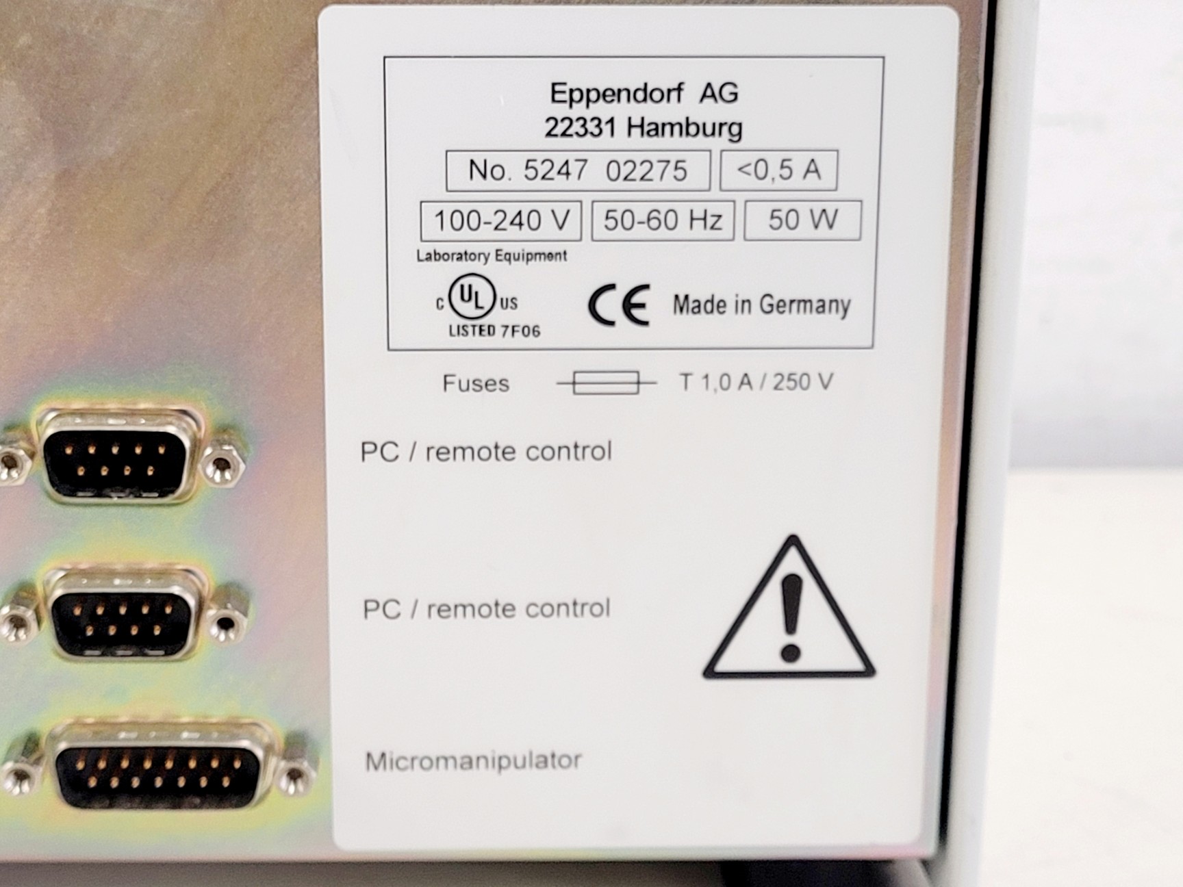 Image of Eppendorf FemtoJet 5247 MicroInjector Lab
