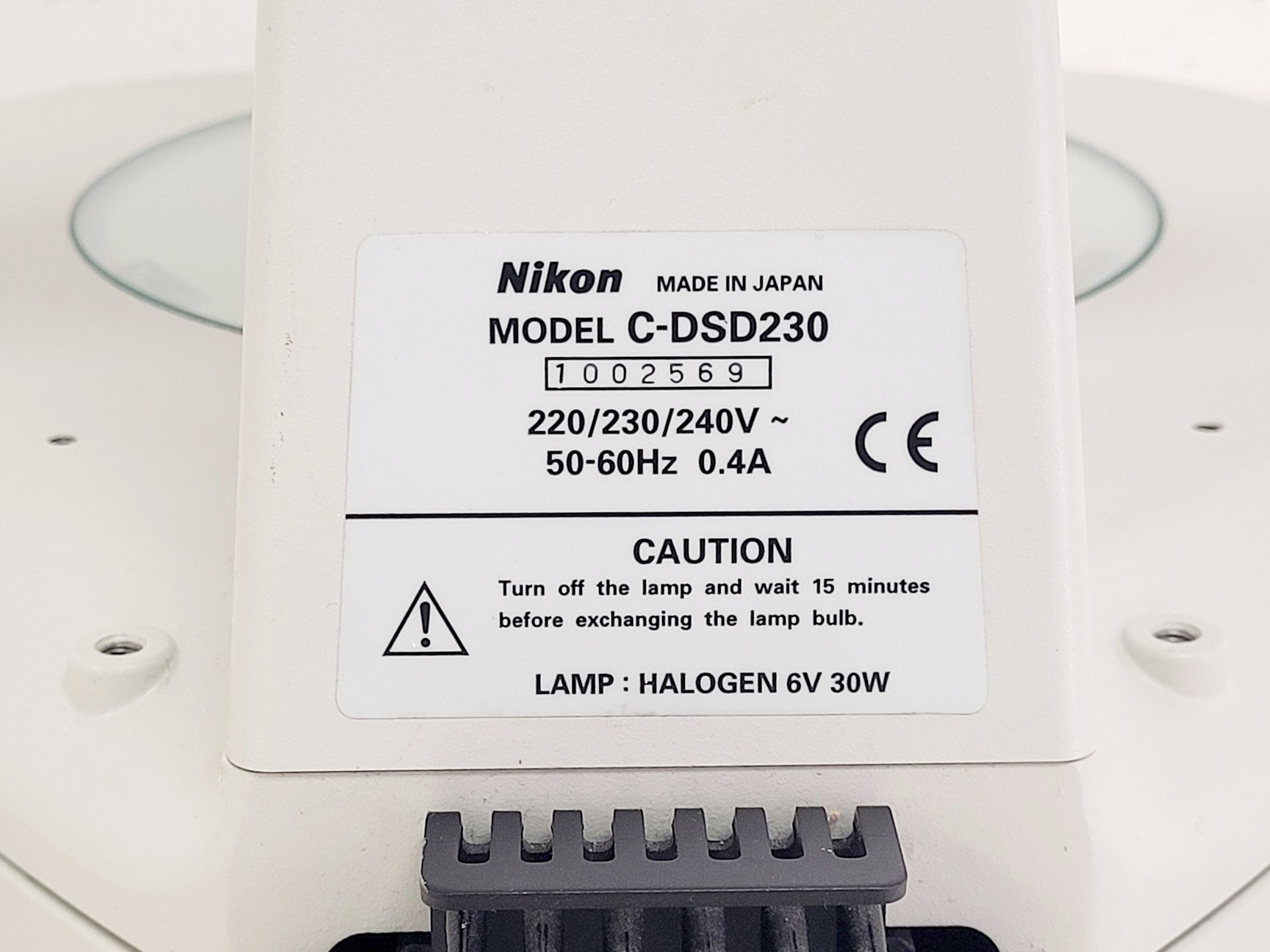 Image of Nikon SMZ800 Stereo Microscope On C-DSD230 Stand
