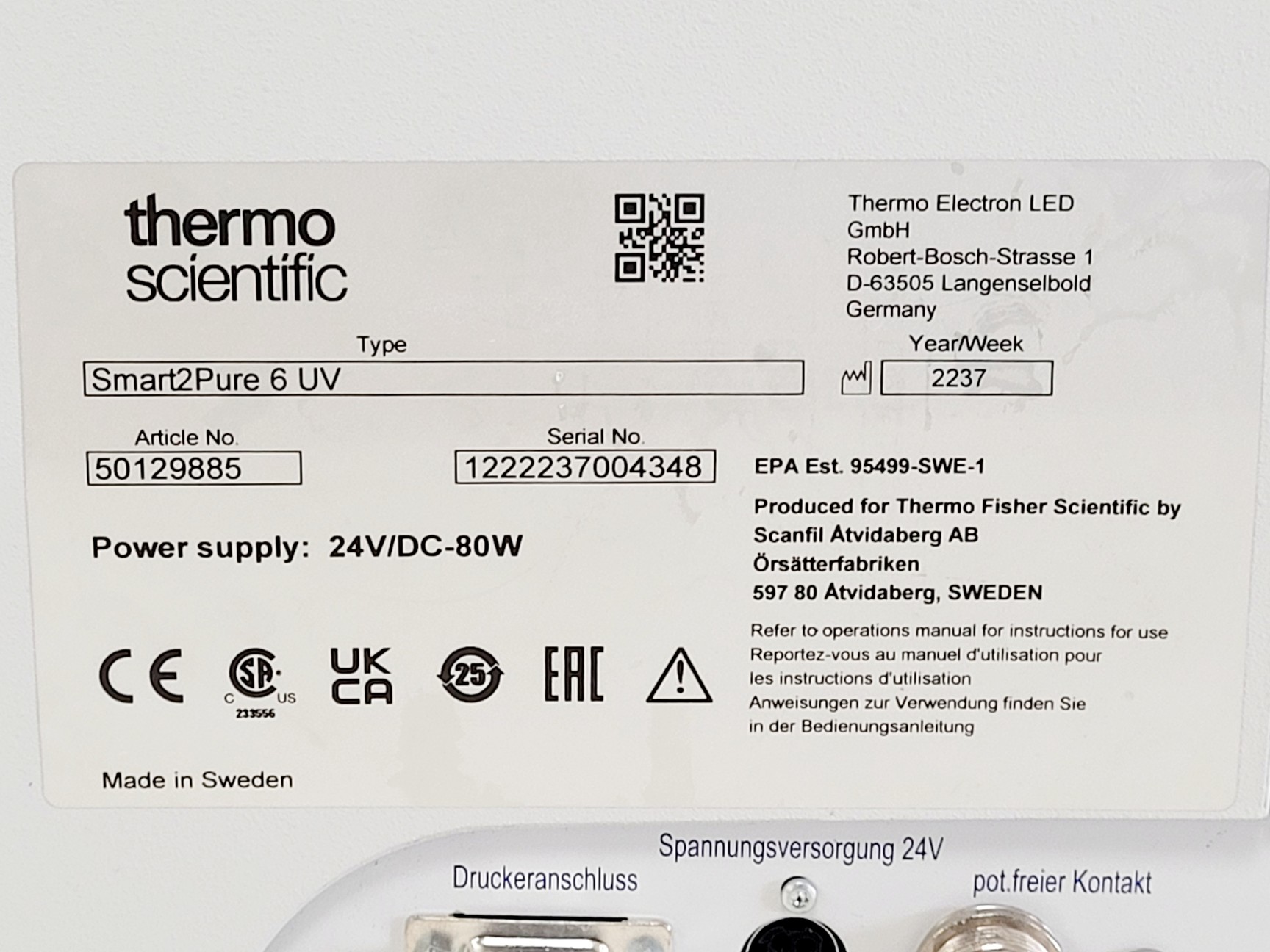 Image of Thermo Scientific Smart2Pure Water Purification System