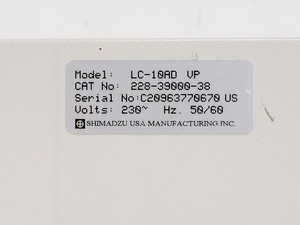 Thumbnail image of Shimadzu LC-10AD VP HPLC Pump Chromatography Lab