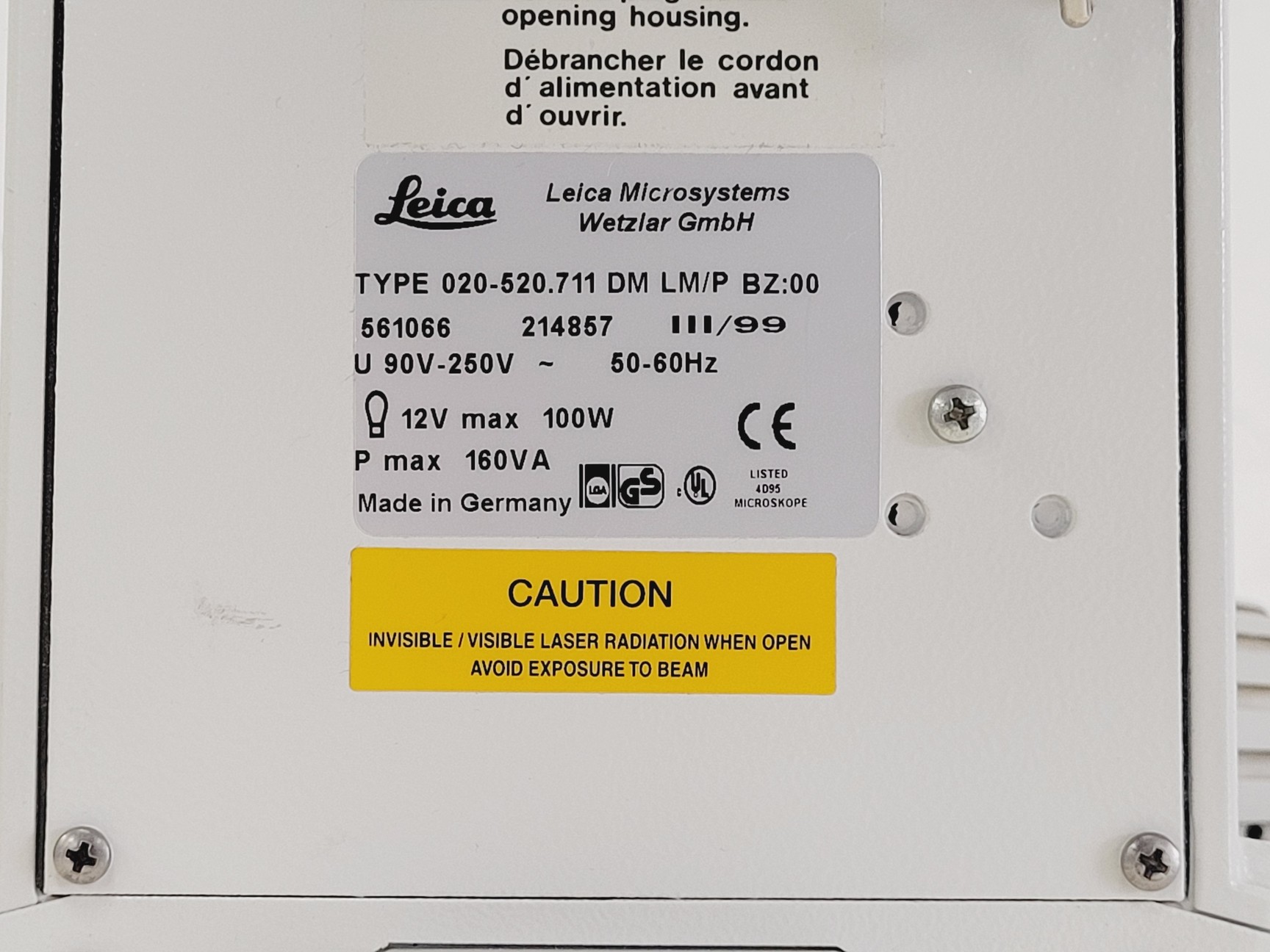 Image of Leica DMLM Microscope w/ Reinshaw Raman Spectrometer Lab