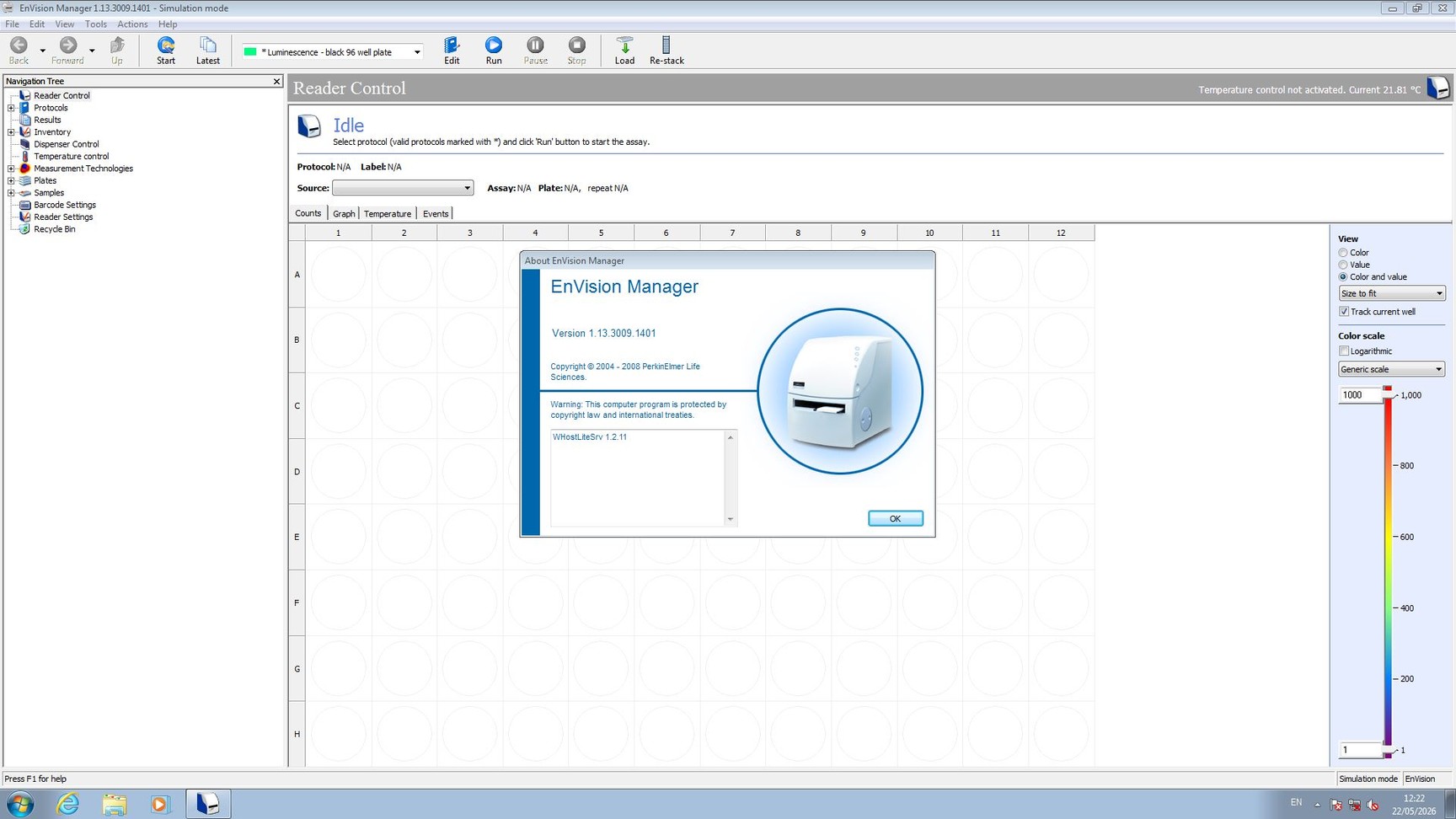 Image of Perkin Elmer Envision Plate Reader w/ PC & Software Lab