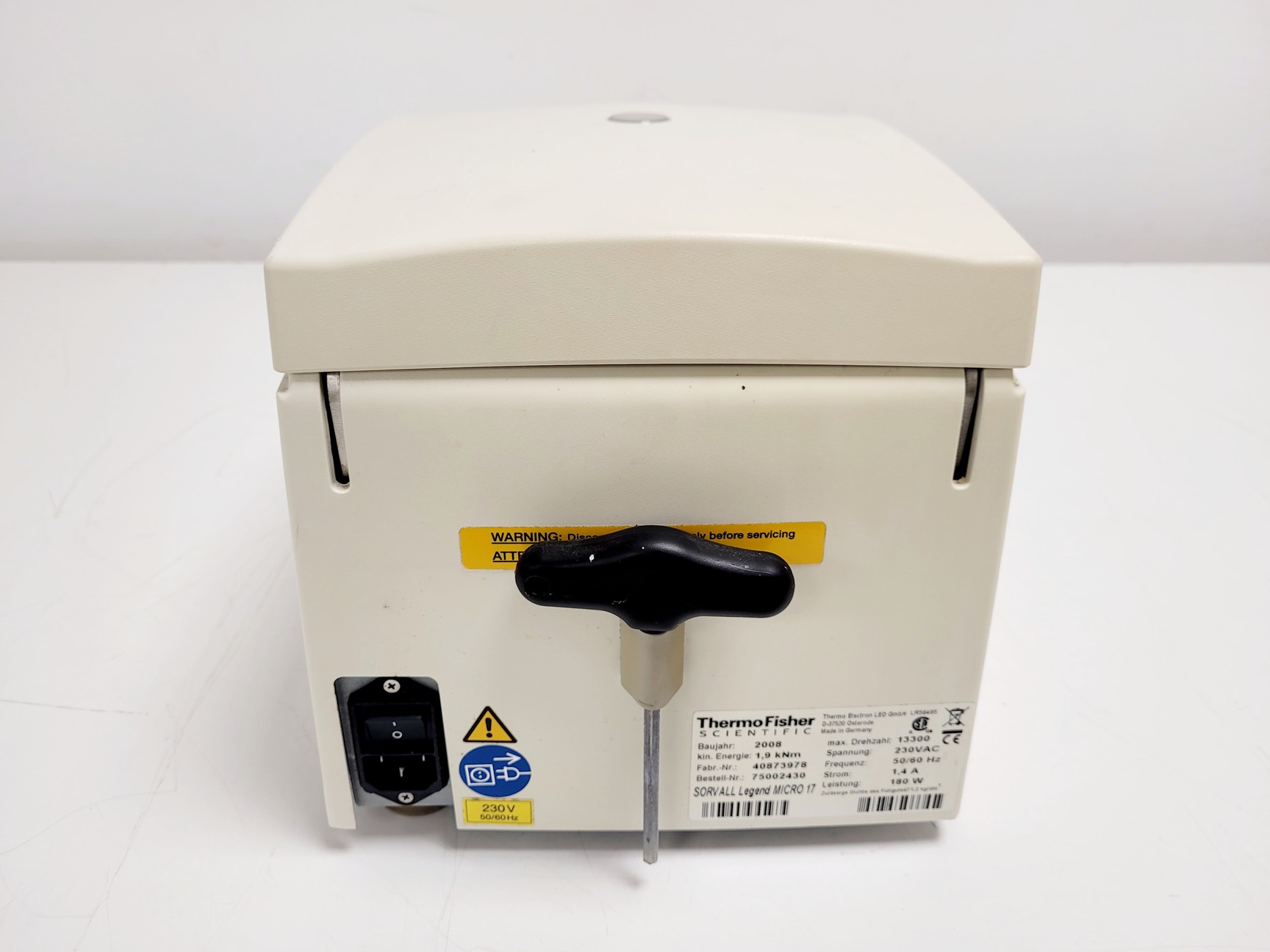 Image of Thermo Scientific Legend Micro 17 Benchtop Centrifuge w/ 75003424 Rotor Lab