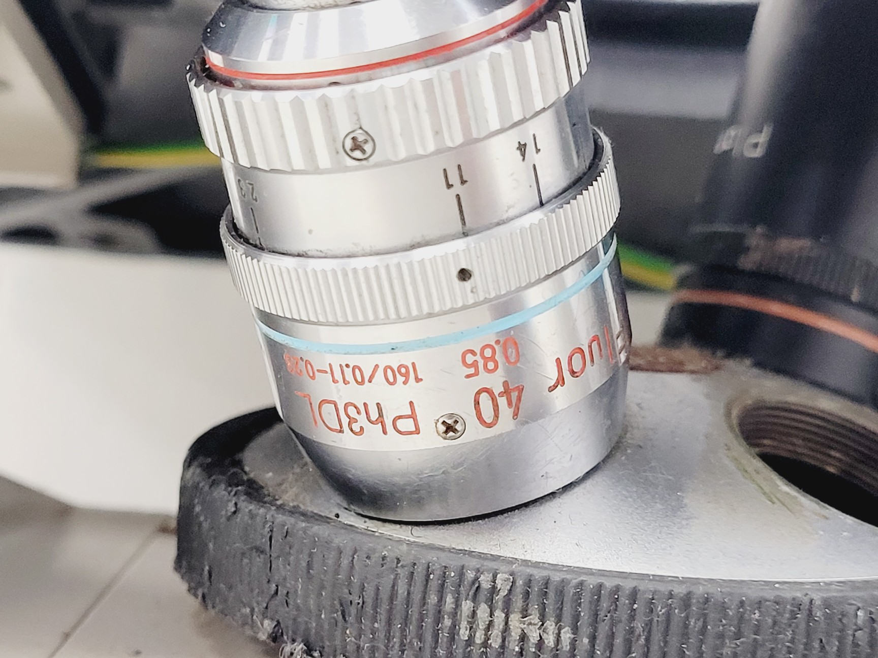 Image of Nikon TMS Inverted Microscope w/ 3 x Objectives Ph3, Flour Lab