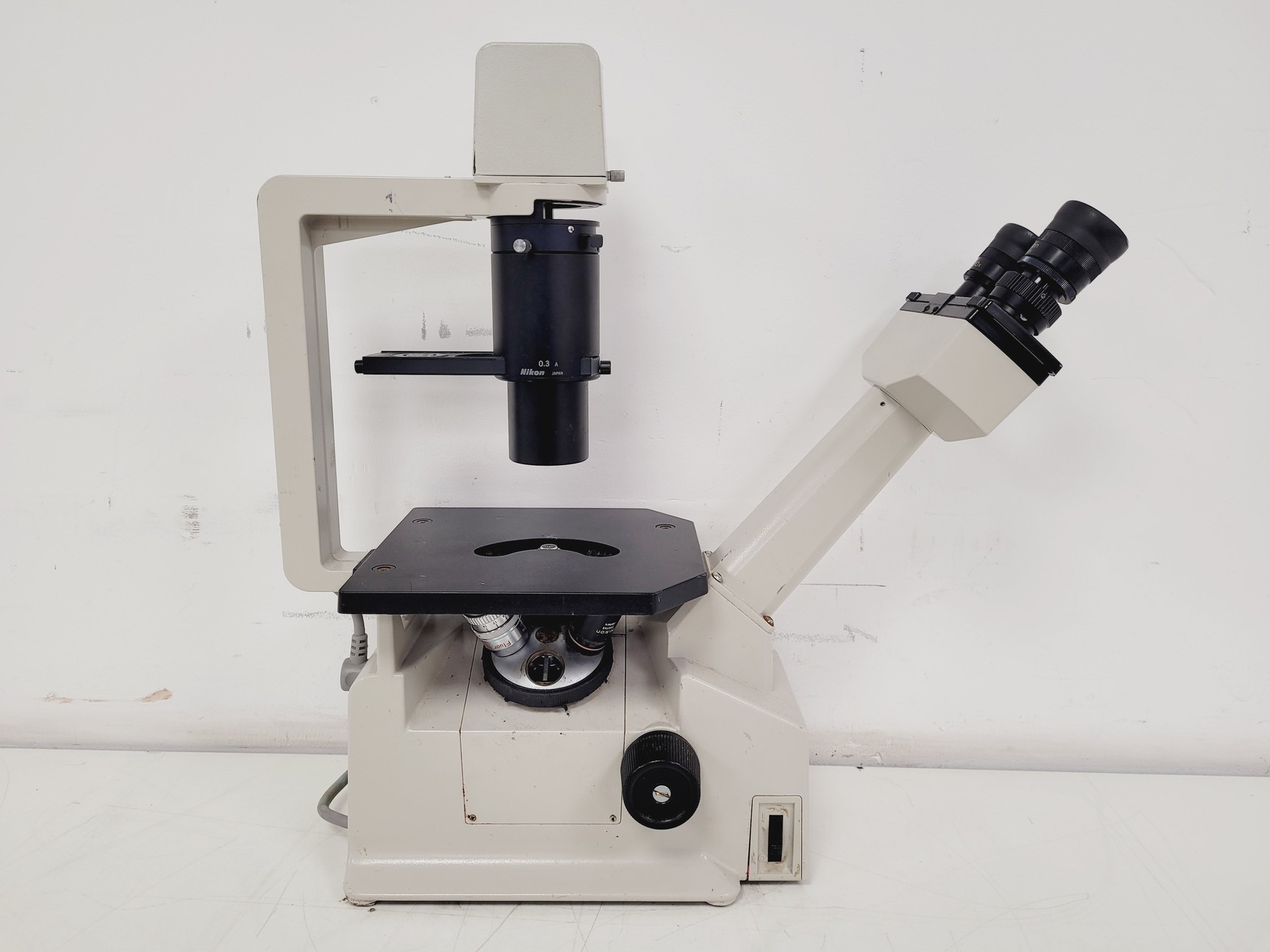 Image of Nikon TMS Inverted Microscope w/ 3 x Objectives Ph3, Flour Lab