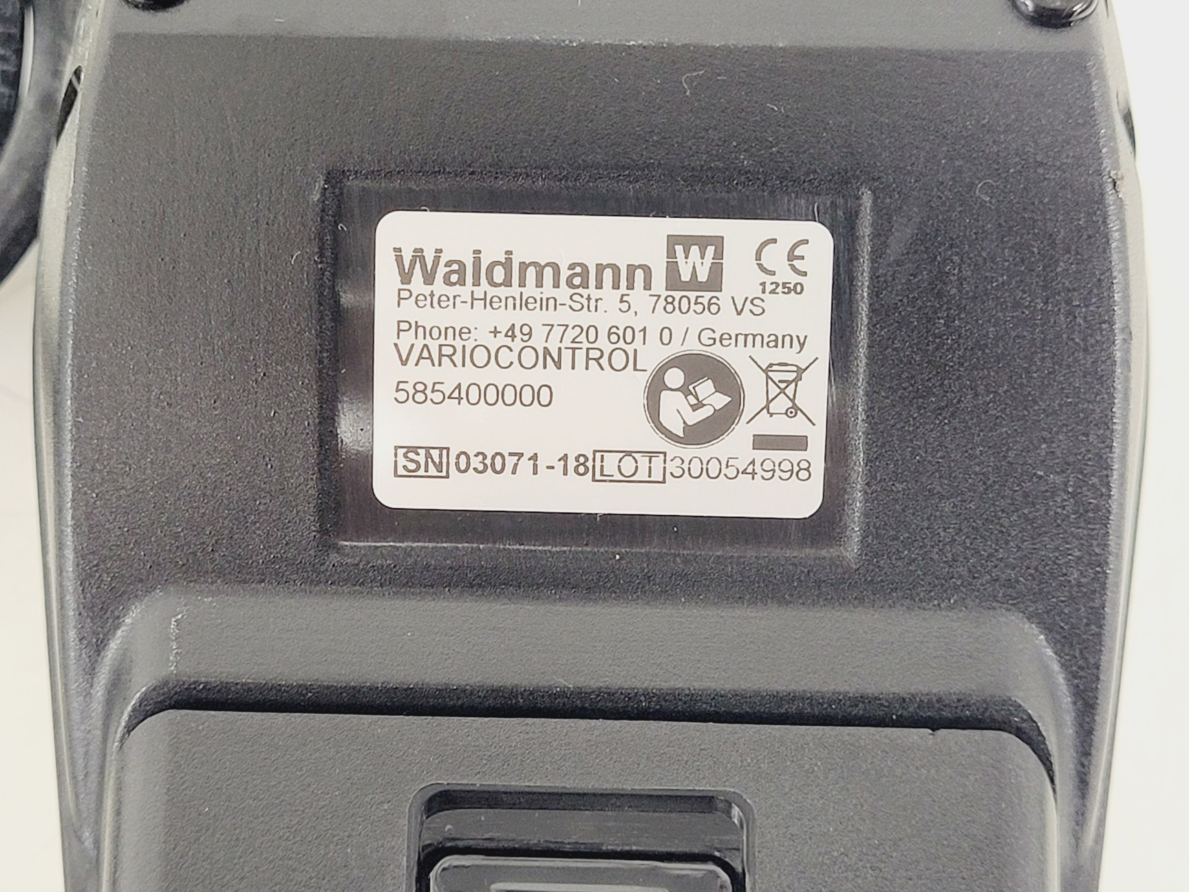 Image of Waldmann VarioControl & UV-Sensor 